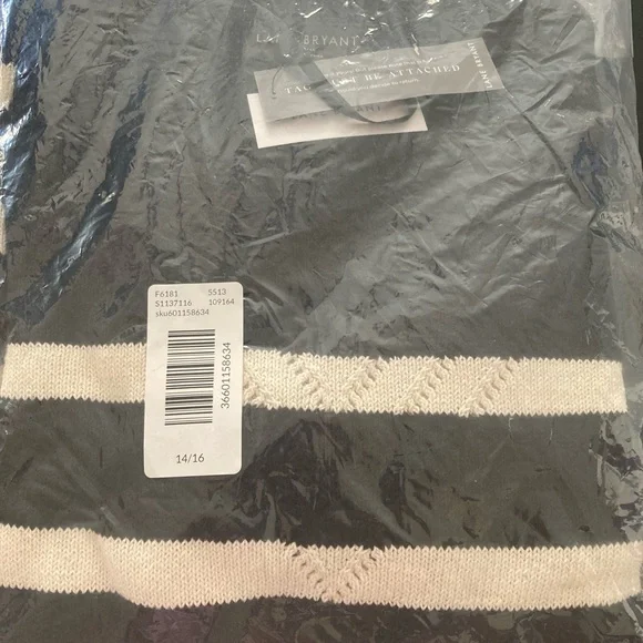 Lane Bryant Plus Size Dress Color Black & White Size 14/16 - Picture 6 of 8